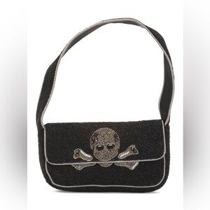 ☠️🖤MADE IN INDIA, VIRAL Skull Beaded Shoulder Bag🖤☠️NWT